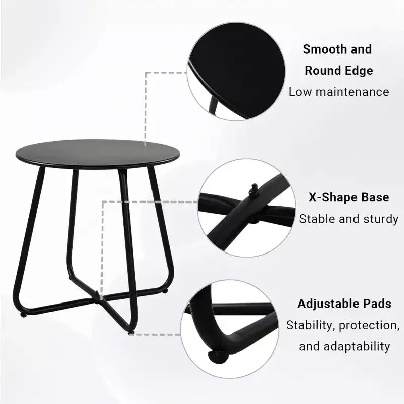 GRANDPATIO 5-teiliges Korbmöbelset für draußen mit Zweisitzer-Sofa
