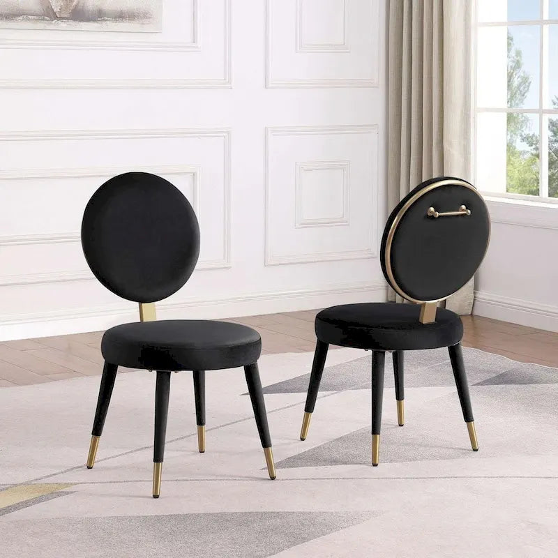 Set Morden Fort moderno e lussuoso composto da tavolo da pranzo rotondo e 4 sedie