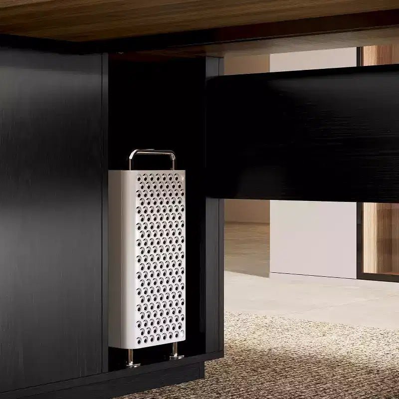 Lantine 85.8 L-Shaped Executive Desk, Extra Large Office Computer Desk with File Drawers for Home Office