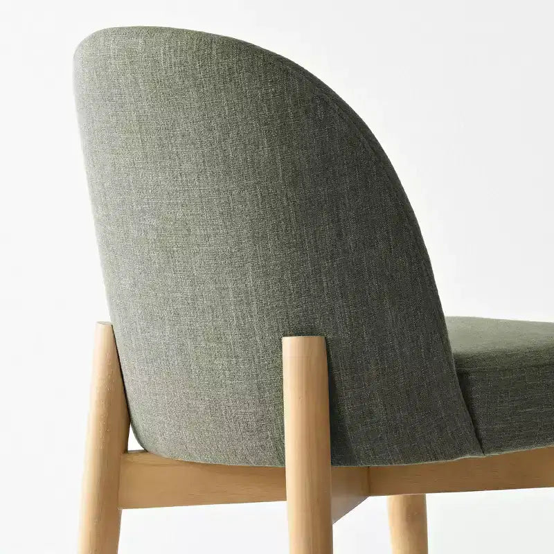 Ensemble de salle à manger 9 pièces pour 8 personnes, table extensible à piètement en tréteau avec chaises rembourrées à pieds en bois massif-Panipeachy