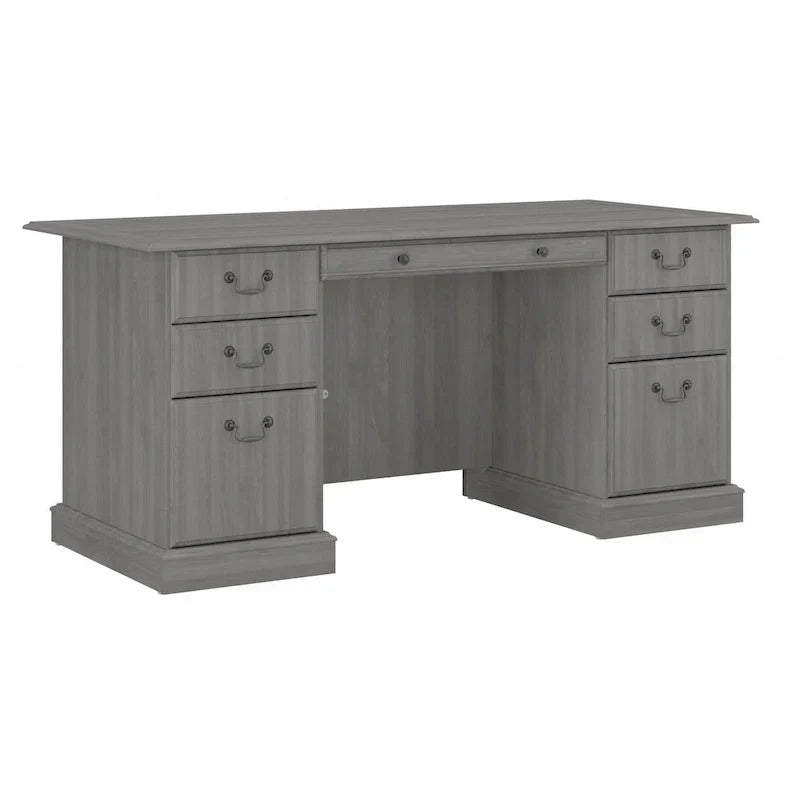Bush Furniture Saratoga vezetői íróasztal fiókokkal és tárolóhellyel
