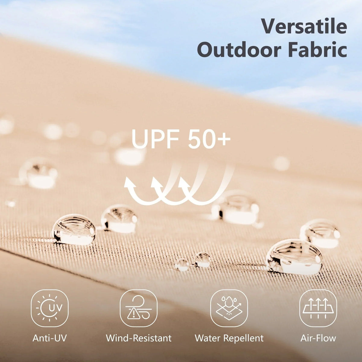 MAISON ARTS dubbele parasol voor terras, 15 ft, extra groot, tweepersoons, inclusief voet