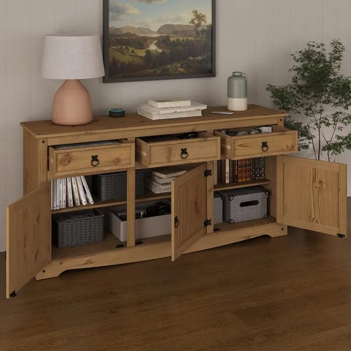65 Wood Buffet Sideboard Farmhouse - Corona Collection