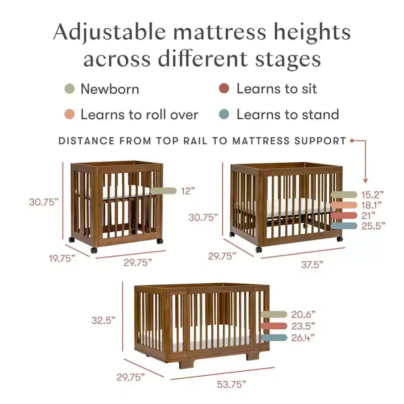 Babyletto Yuzu 8-in-1 Convertible Crib with All-Stages Conversion Kits