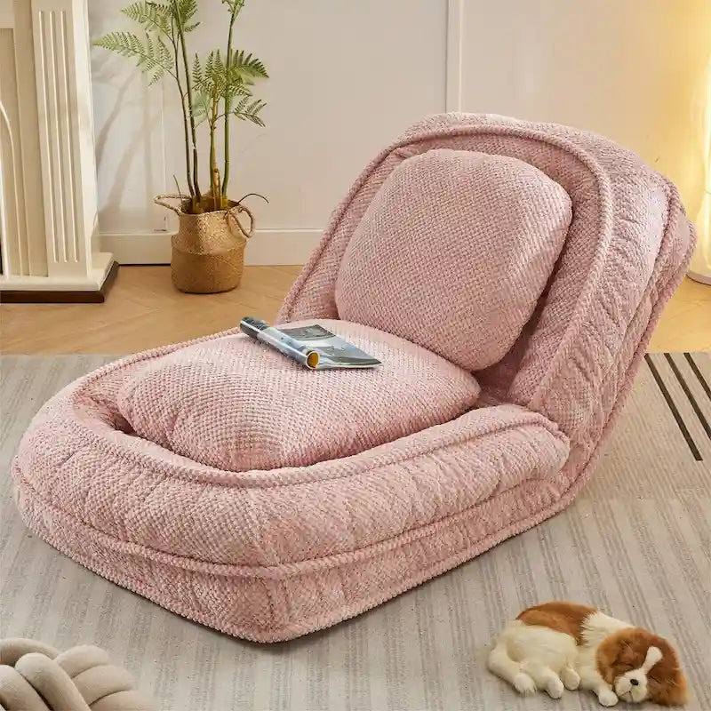 Canapé inclinable, 5 positions réglables, pour s’asseoir, dormir, plier, idéal pour la chambre ou le salon
