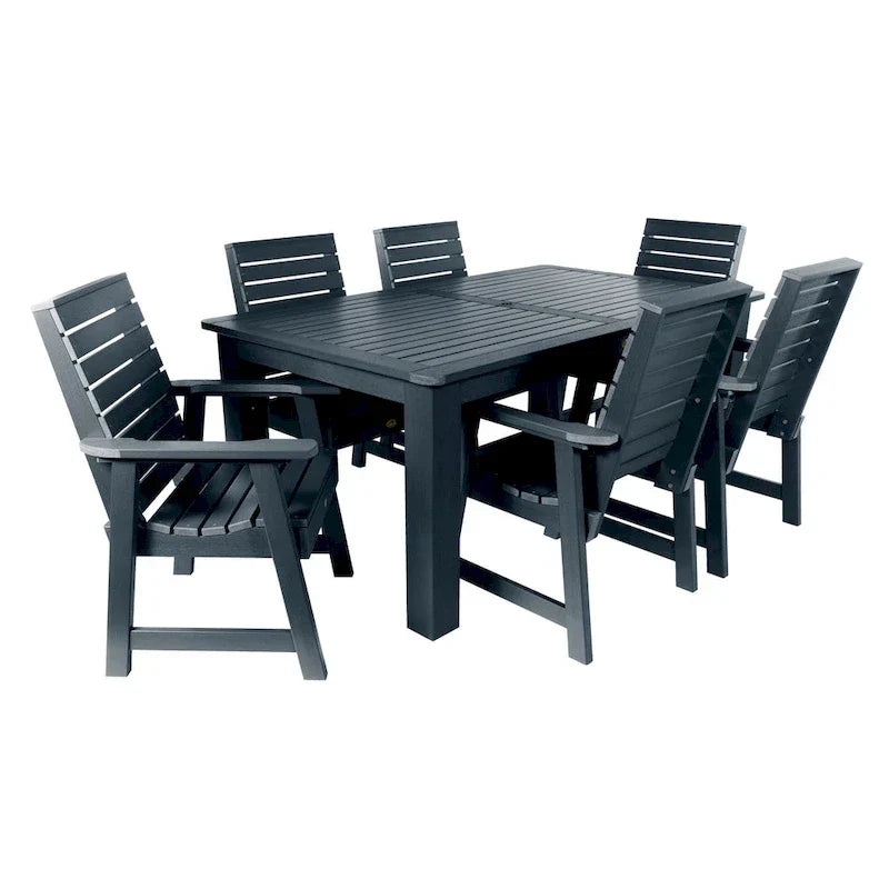 HIGHWOOD PROFESSIONAL 7-delige tuinset voor buiten dineren, 42x72