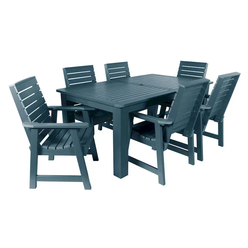 HIGHWOOD PROFESSIONAL 7-delige tuinset voor buiten dineren, 42x72