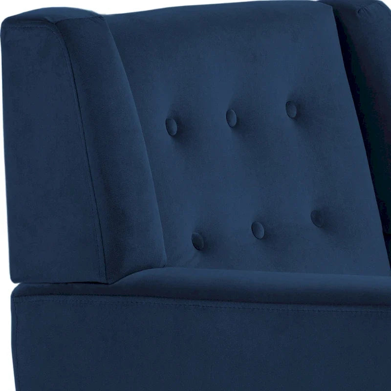 Set van 2 fluwelen accentstoelen voor de woonkamer, gestoffeerde fauteuils