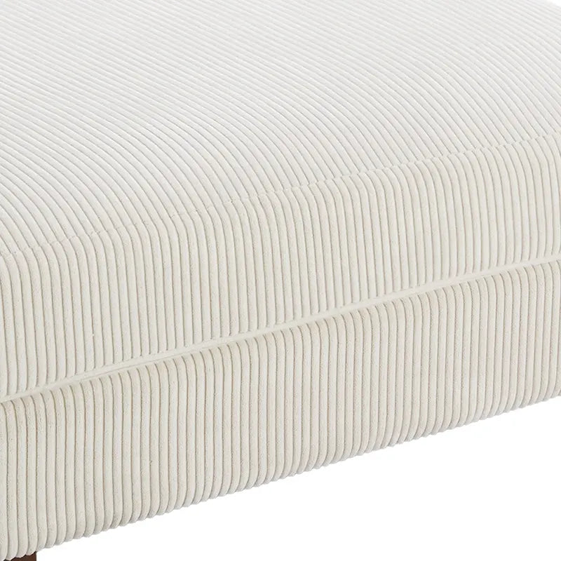 Pouf d’appoint moderne surdimensionné en tissu côtelé