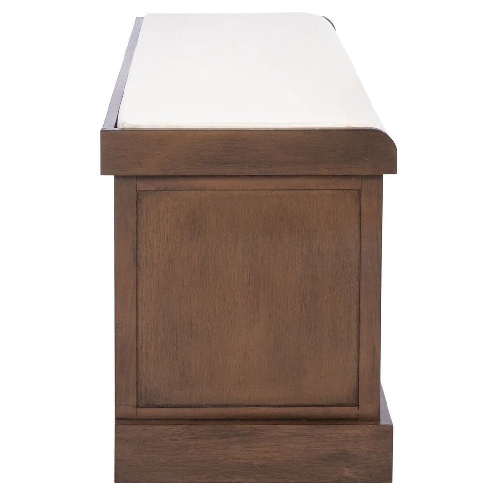 Banco de almacenamiento SAFAVIEH Fiorello con 3 cajones y cojín - 47.3 W x 15 L x 19 H - 47Wx15Dx19H