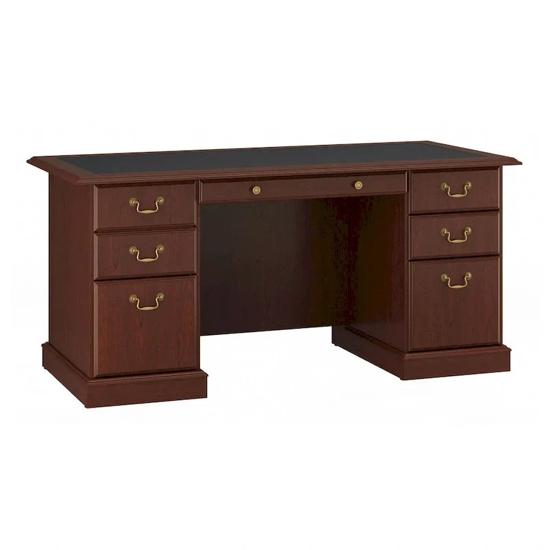 Bush Furniture Saratoga vezetői íróasztal fiókokkal és tárolóhellyel
