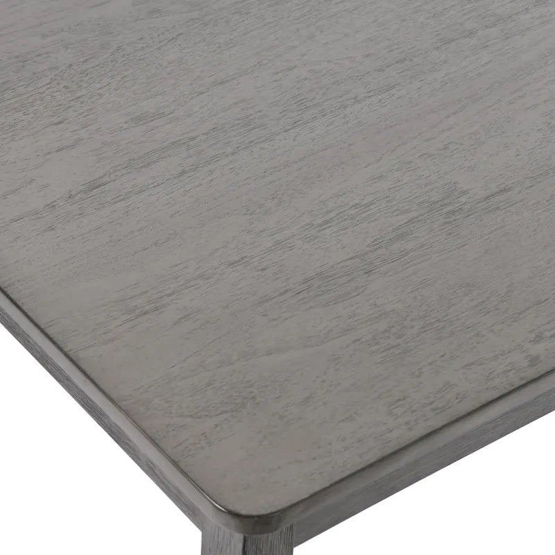 Juego de comedor de 5 piezas de madera maciza de 47 L (1 mesa + 4 sillas con respaldo de listones)
