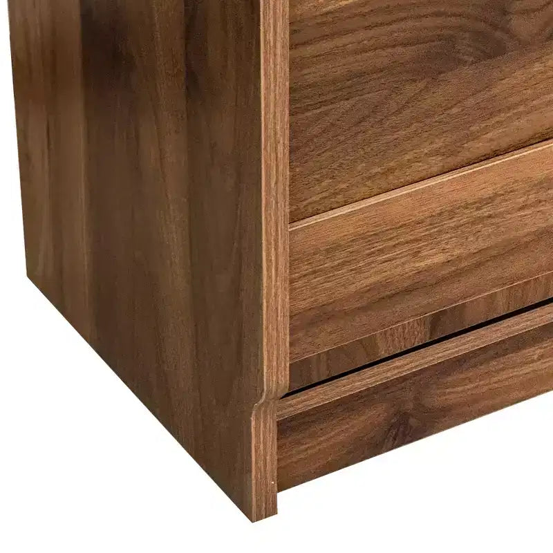 GDFStudio Sinclair moderner 36-Zoll-Holz-Klapptisch zum Lernen mit Stauraum