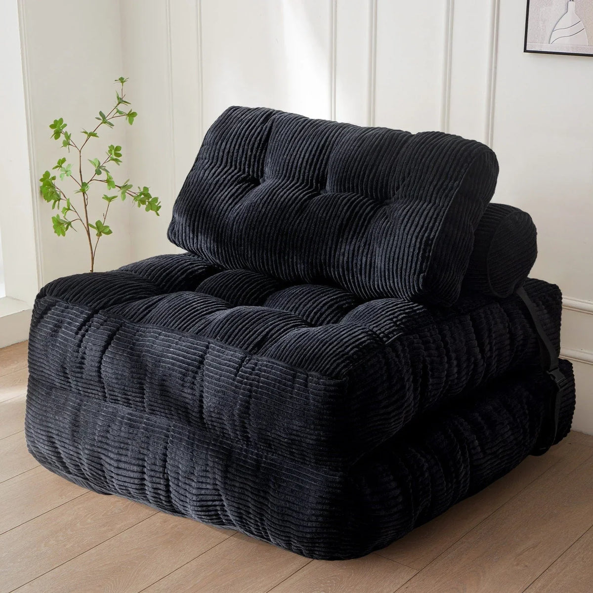 8 Corduroy vouwbare slaapbank, eenpersoons