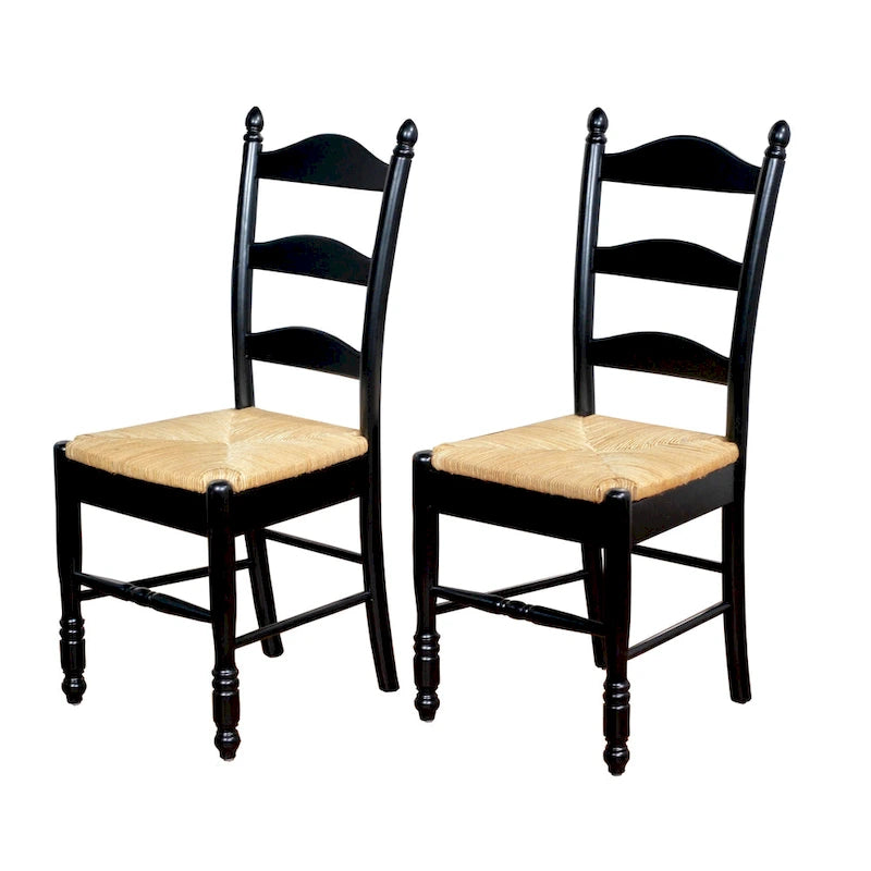 Sedia da pranzo Jessie con schienale a scala di Simple Living (set da 2)