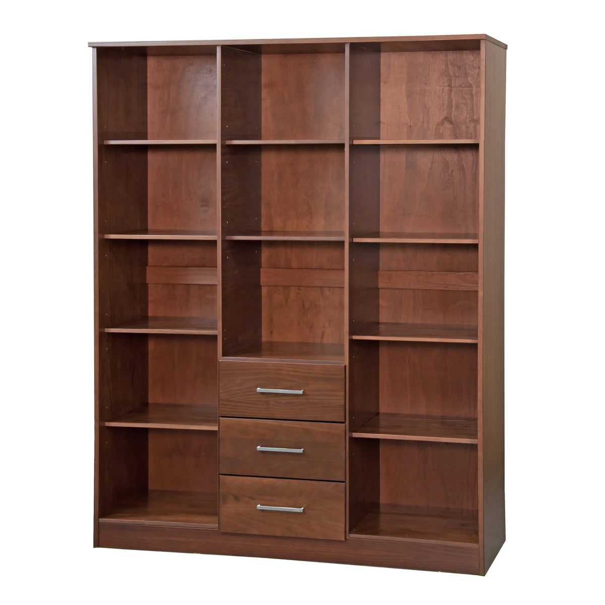 Palace Imports Cosmo 3-türiger Kleiderschrank aus 100 % Massivholz mit Türen aus Massivholz oder Spiegelglas