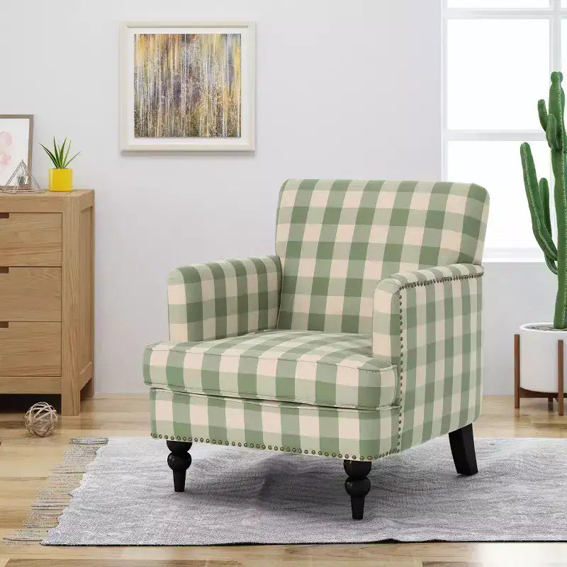 Christopher Knight Home Harrison moderner Clubsessel mit Stoffbezug und Nagelkopfverzierung