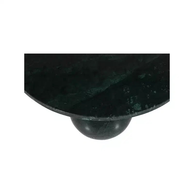 Mesa de centro redonda de mármol con patas esféricas, multicolor, para 4 personas