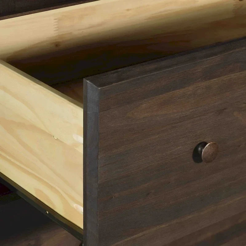 Kledingkast van massief hout met 2 deuren - 41x72x22