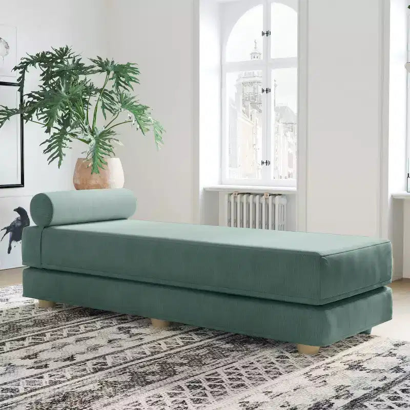 Daybed / Fold-Out Queen-Size Sleeper - Microvelvet