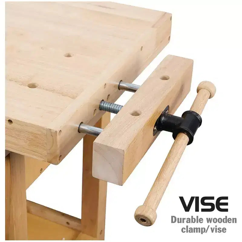 Établi Olympia Tools de 60 po en bois dur avec plateau en hévéa, 4 tiroirs, capacité de charge de 450 lb