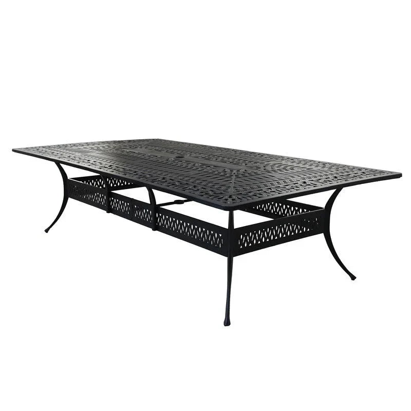 Ensemble repas de 13 pièces en aluminium gris canon de fusil Manasquan par Havenside Home