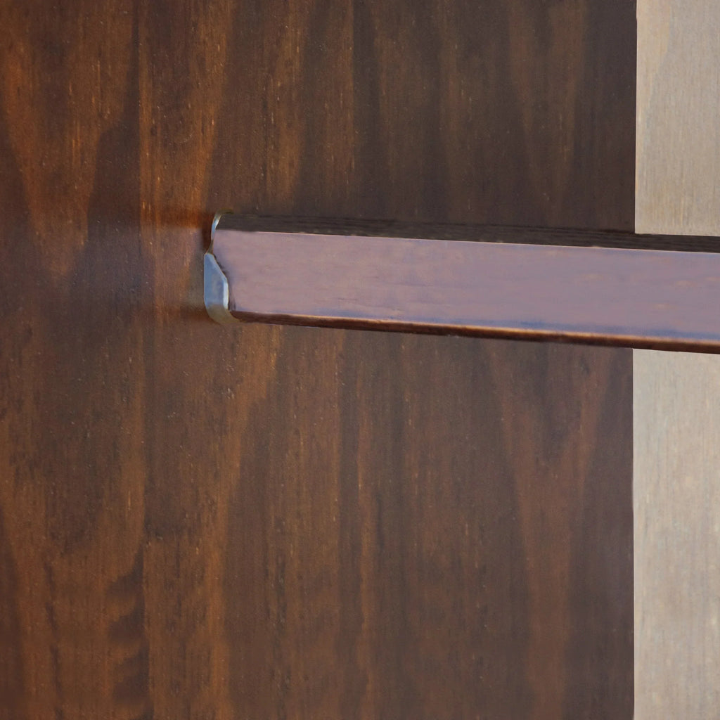 Palace Imports Cosmo 3-türiger Kleiderschrank aus 100 % Massivholz mit Türen aus Massivholz oder Spiegelglas