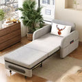 Fauteuil-lit convertible 3-en-1 Gaoyangjiaju avec tiroir de rangement - canapé-lit gigogne avec poche latérale et oreiller - gris