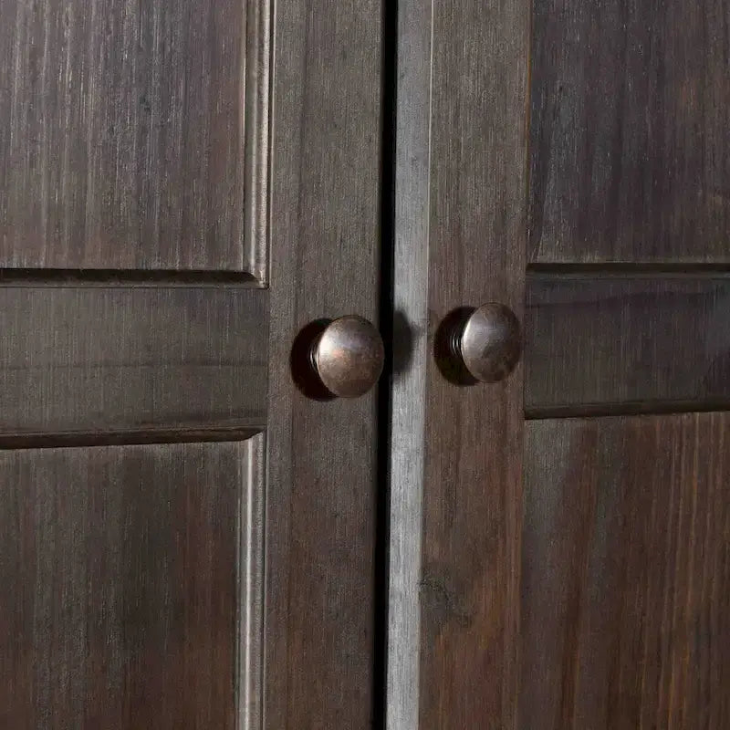 Kledingkast van massief hout met 2 deuren - 41x72x22