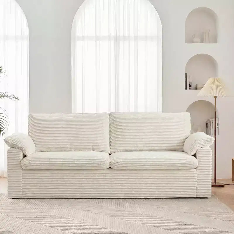 Dyonery 86 Cloud Loveseat Sofa, Deep Seat & Wide Armrest Pillows, Sturdy Frame, Breathable Ergonomic Design