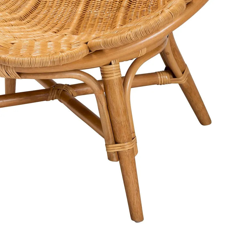 Blossom Bohemian Honey Rattan Accent Flower Chair