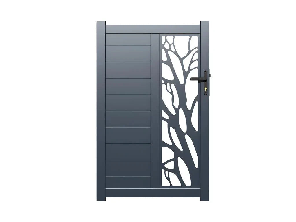 Aluminium draaipoortje - antracietgrijs