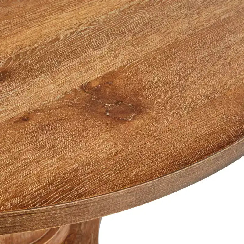 Lifestorey 4-teiliges Kerrington-Bankett-Esszimmer-Set mit Kanalsteppung, Walnuss/Creme: leinenähnlicher Stoff, Säulentisch