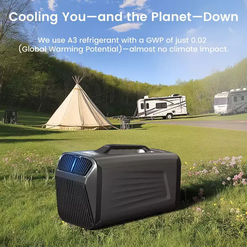 Waykar tragbare Klimaanlage mit 5000 BTU, 3-in-1, mit Entfeuchter und Fernbedienung für Zelt, Camping und Wohnmobil