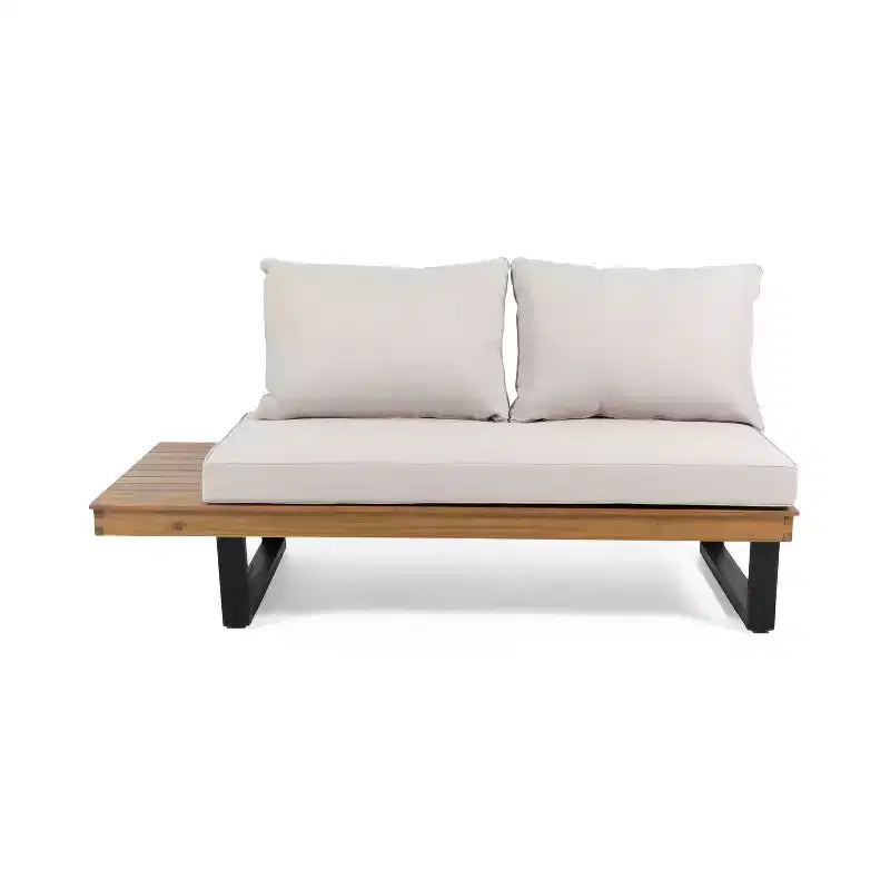 L-vormige loungeset voor buiten, terras- en tuinset met salontafel en waterafstotende kussens – ModernLuxe