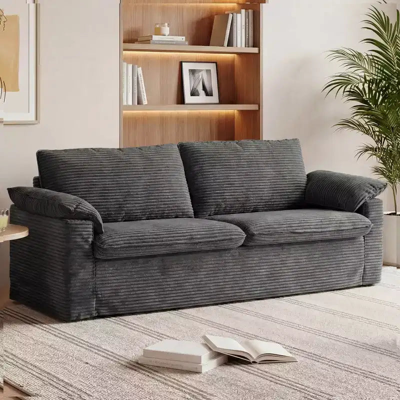 Dyonery 86 Cloud Loveseat Sofa, Deep Seat & Wide Armrest Pillows, Sturdy Frame, Breathable Ergonomic Design