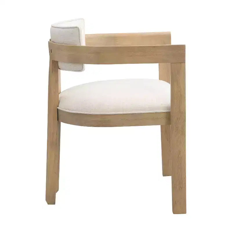 Christopher Knight Home Shankar Modern 5 Piece Round Dining Table Set with Rubberwood Upholstered Chairs
