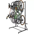 Freestanding 5-Bike Storage Rack with 300 Lbs Heavy Duty Capacity, Sturdy Organizer for Safe and Stable Bike Holding for Front Yards, Backyards