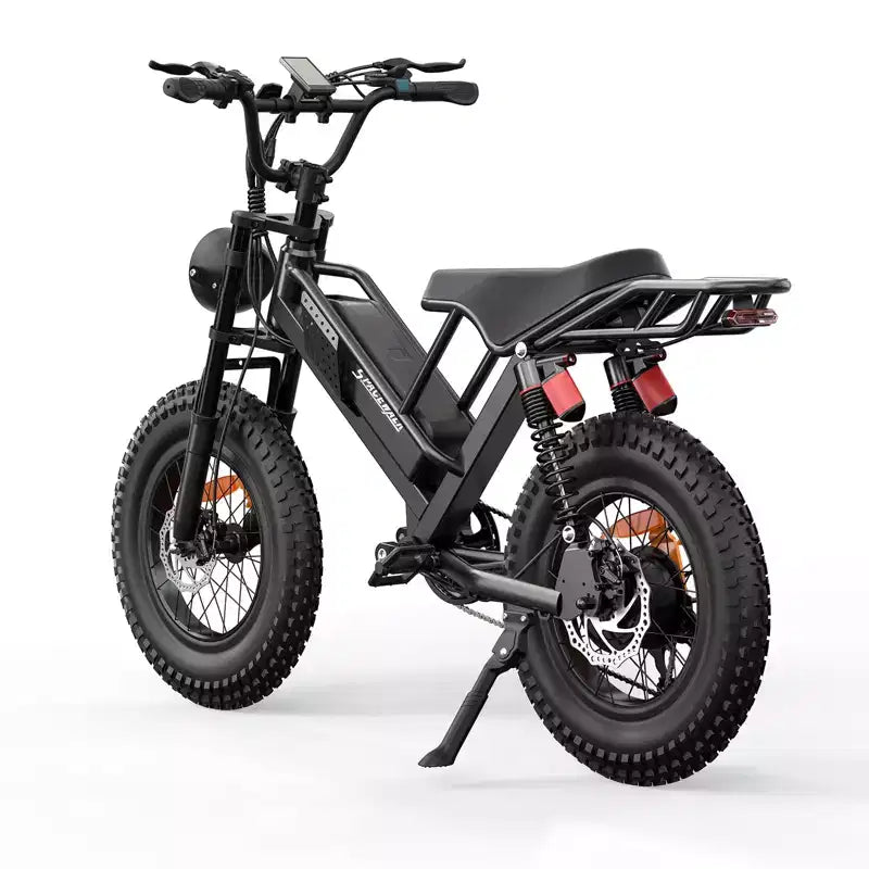 Eilleo 20 Fat-Tire-E-Bike, 750-W-Motor (920 W Spitzenleistung), 24,9 mph, 5070 Meilen Reichweite, 48-V-15,6-Ah-Akku, Vollfederung, Shimano 7-Gang