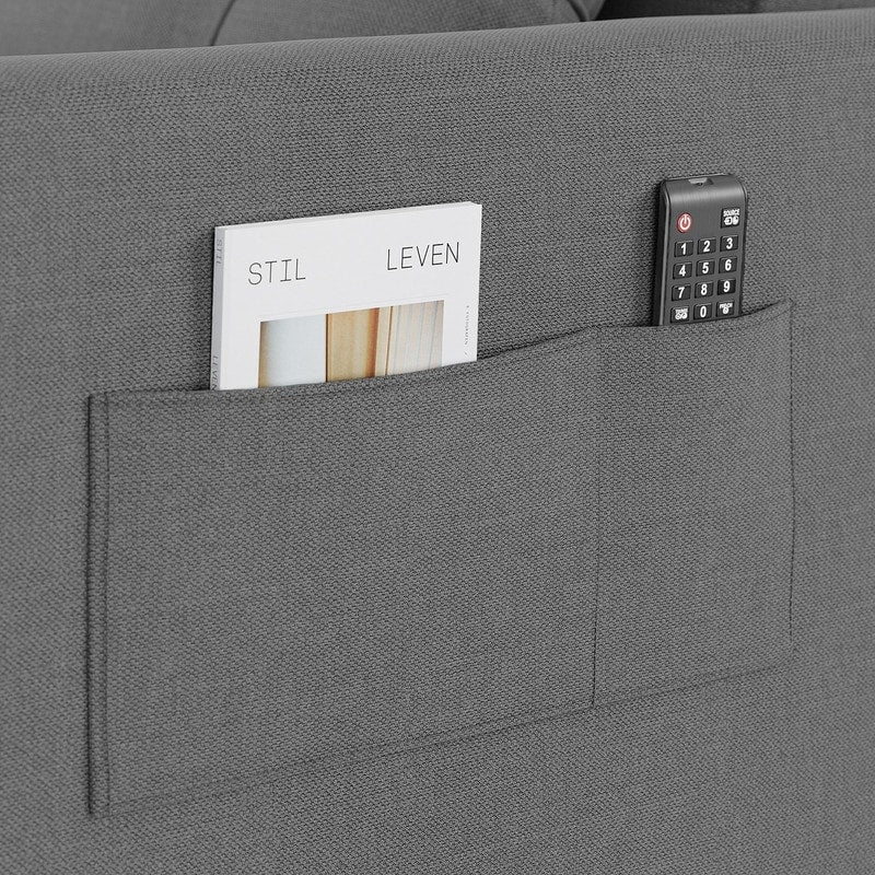 3-in-1-Schlafsofa mit verstellbarer Rückenlehne, ausziehbarer Sessel, umwandelbares Klappbett fürs Wohnzimmer