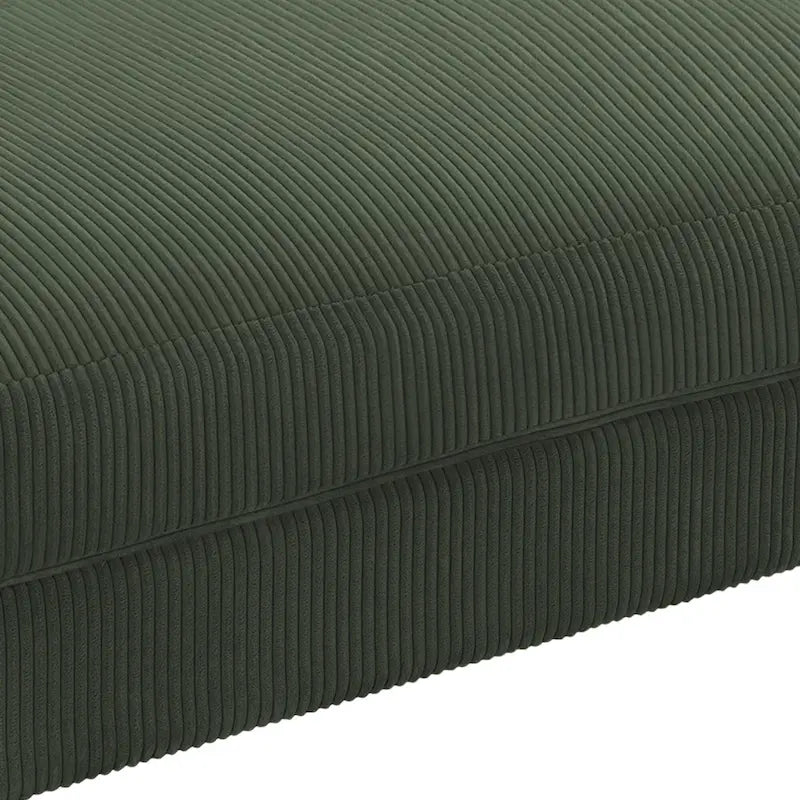 Pouf d’appoint moderne surdimensionné en tissu côtelé